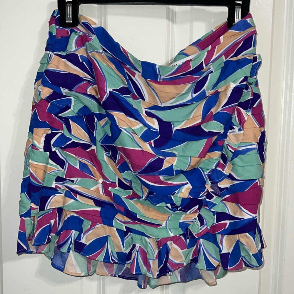 Women's Zara multicolor mini skirt